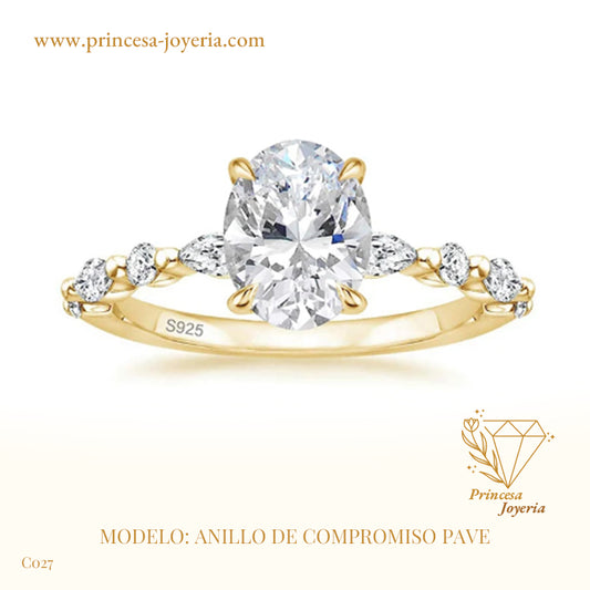 ANILLO DE COMPROMISO PAVE